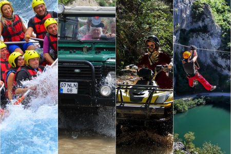 Antalya Super Combo Tour With Rafting, Jeep Safari, Quad Biking & Zipline