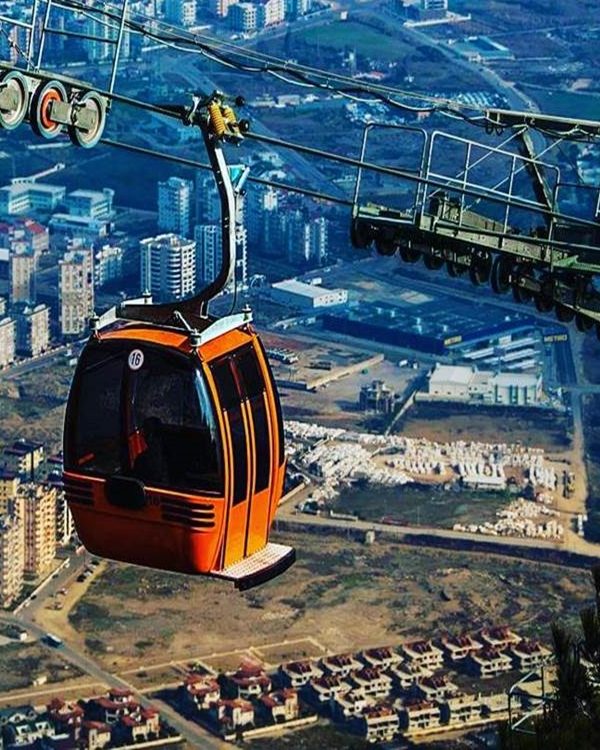 Scenic cable car views over Antalya