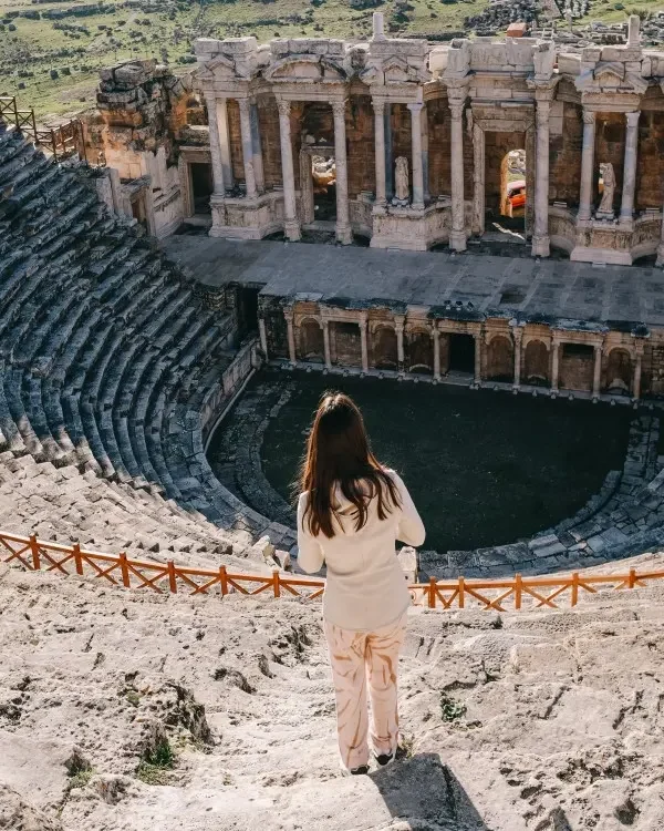 Ancient Hierapolis ruins near Pamukkale