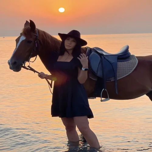 Scenic countryside trail during a Kemer horse safari